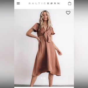Satin Midi Dress